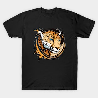 Graffiti Paint Jaguar Creative T-Shirt